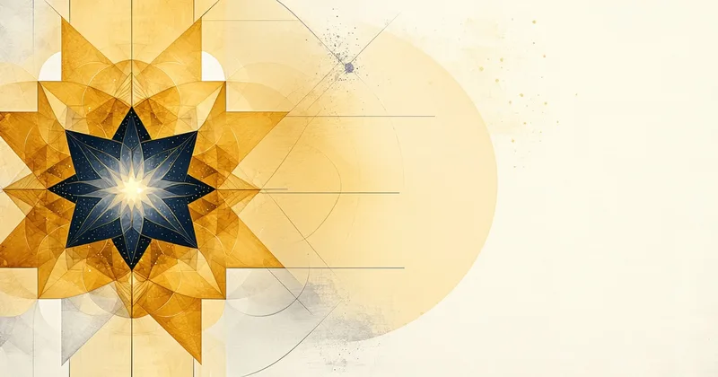 Abstract geometric Islamic pattern representing Sharia screening methodology
