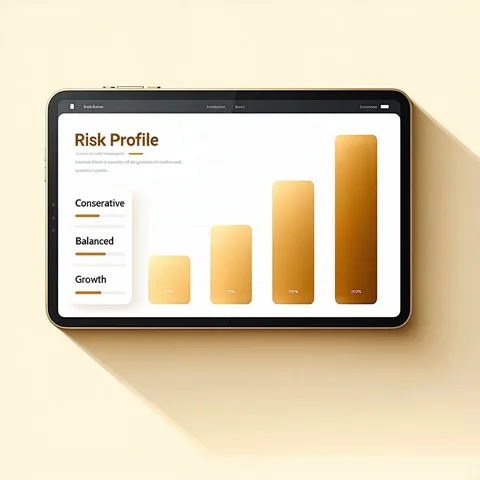 Risk profile selection screen on a wealth management platform